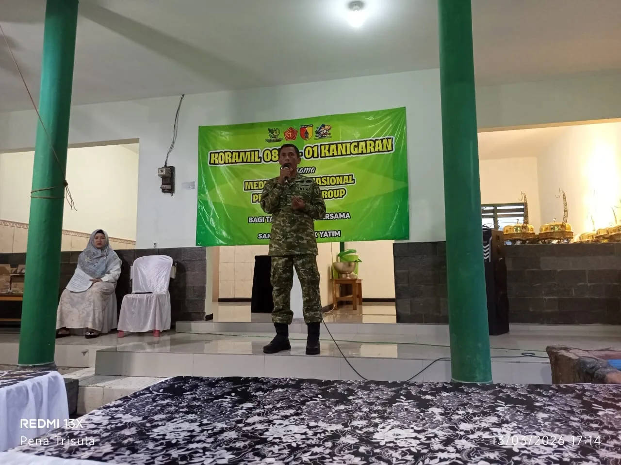 Koramil 0820-01 Kanigaran Probolinggo dan Media Online Nasional Pena Trisula Group Gelar Kegiatan Bagi Takjil dan Buka Bersama