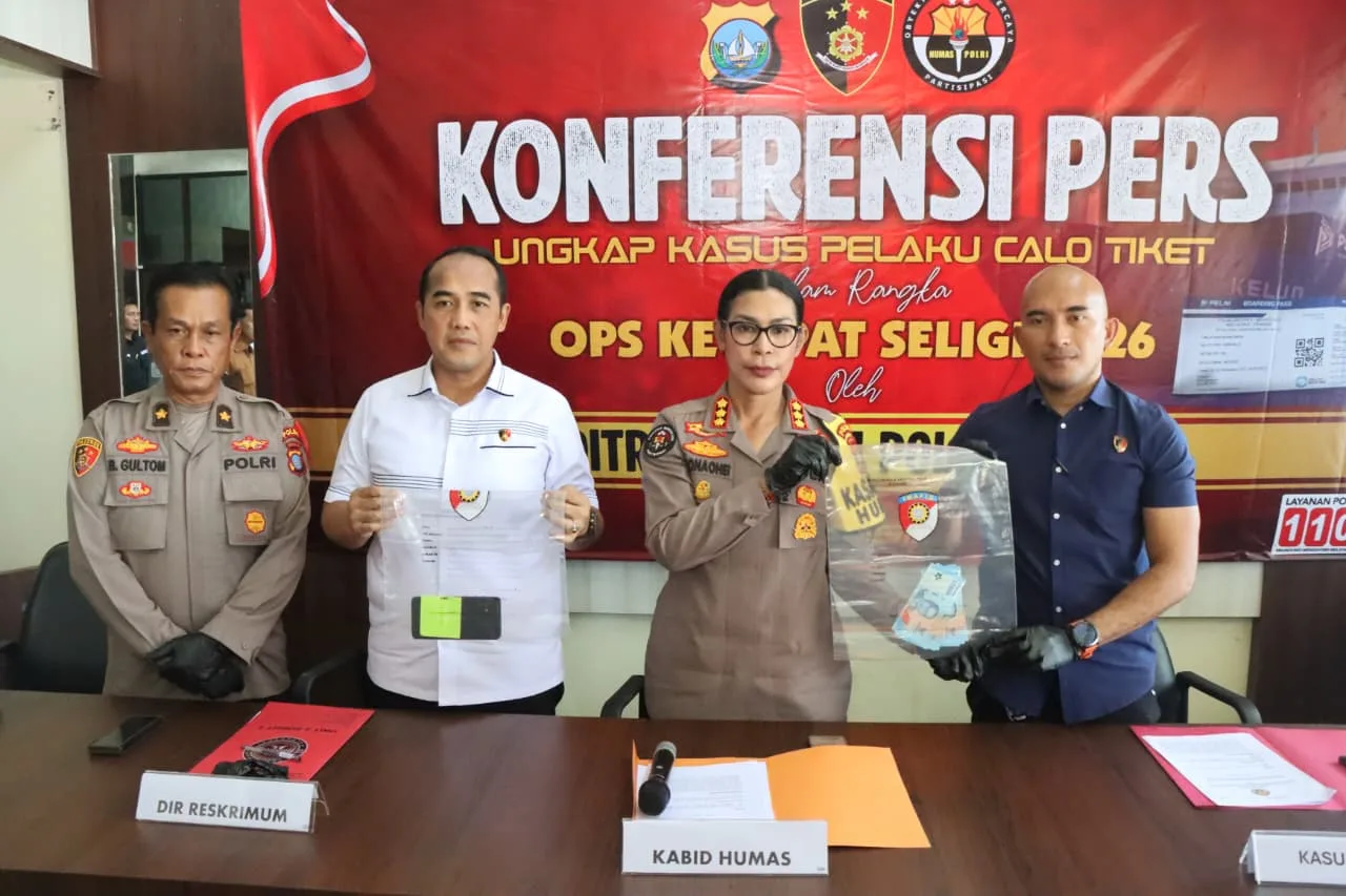 Satgas Gakkum OPS Seligi ketupat 2026 Polda Kepri Ungkap praktik penipuan Calo tiket kapal Pelni di pelabuhan batu Ampar