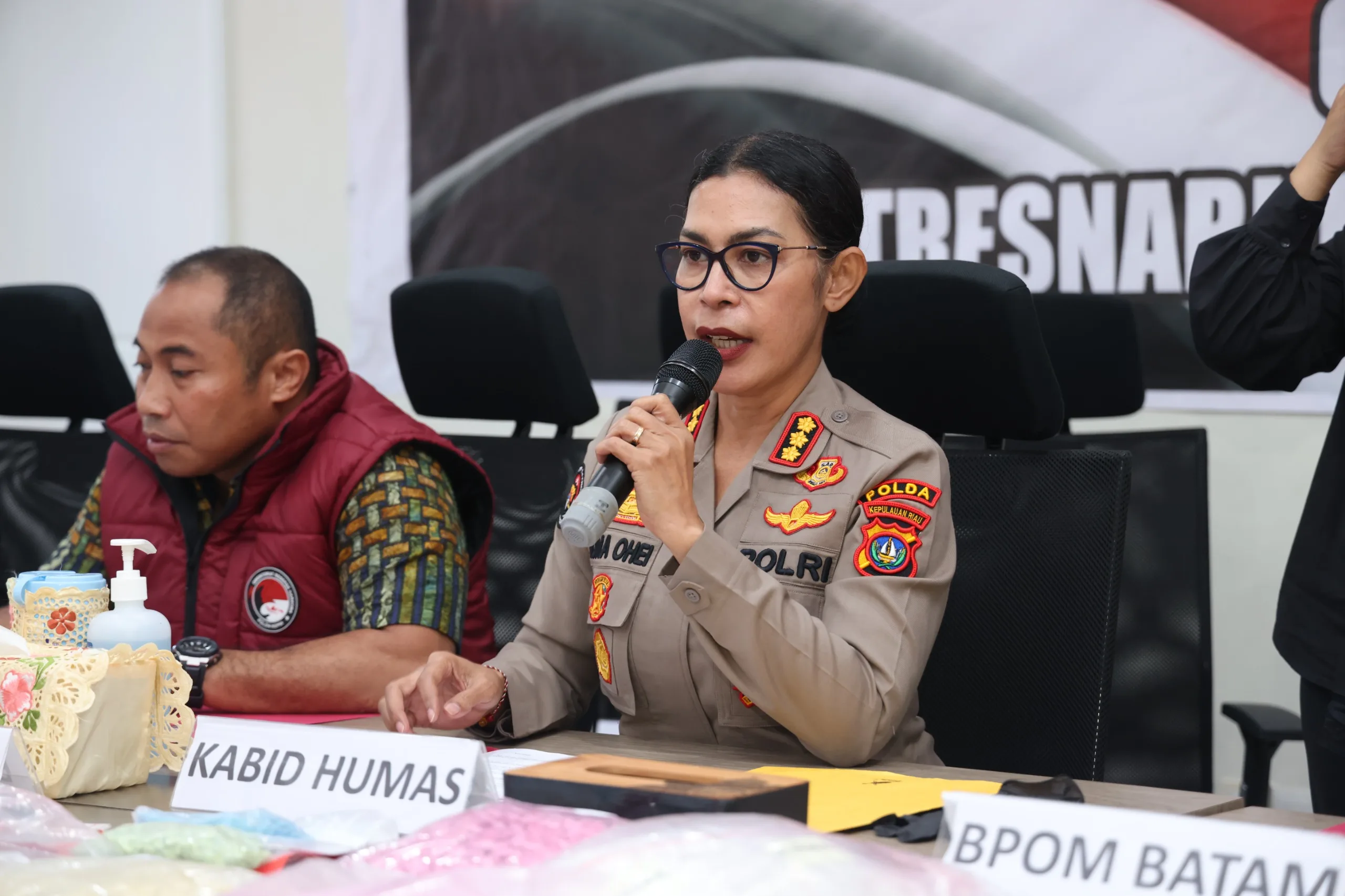 Ditresnarkoba Polda Kepri Gelar Konferensi Pers Ungkap Kasus dan Pemusnahan Barang Bukti Tindak Pidana Narkotika Periode Bulan Februari — April 2026