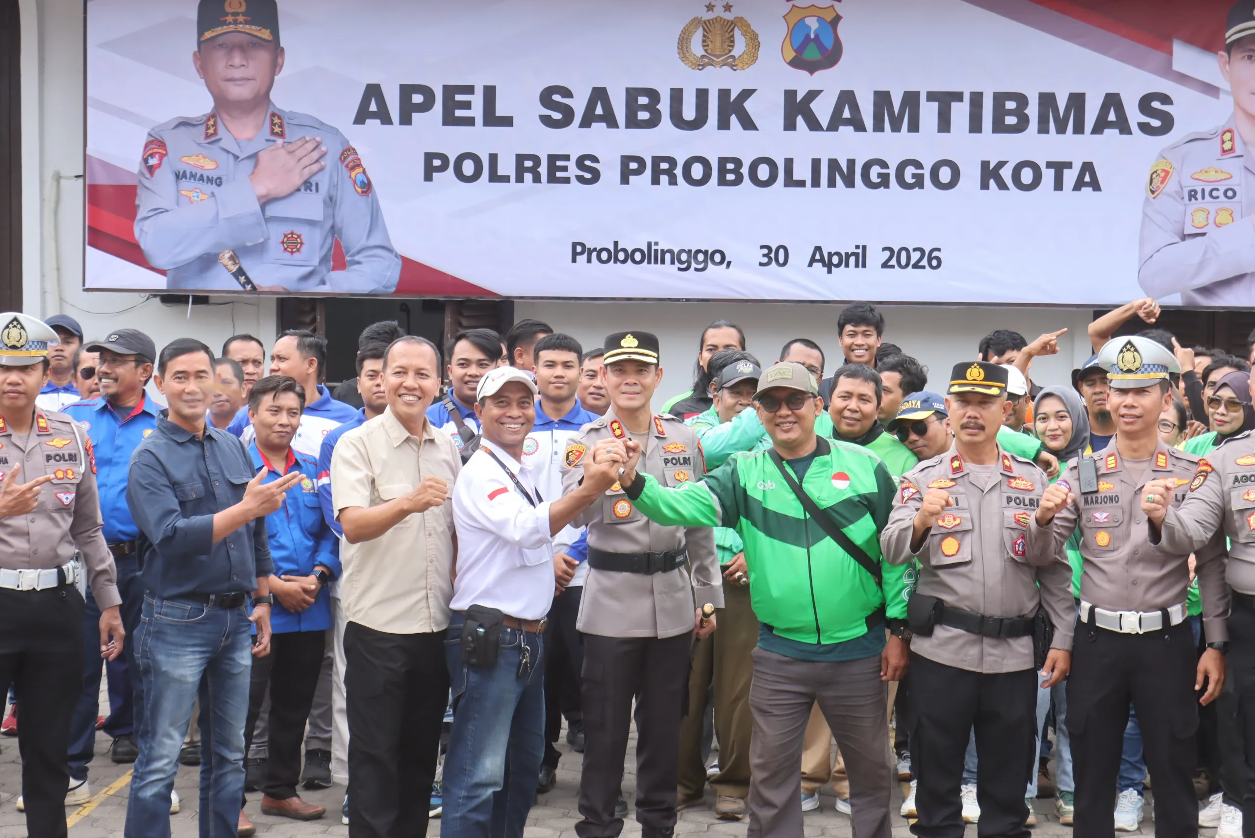 Polres Probolinggo Kota Gandeng Buruh dan Ojol Perkuat Sabuk Kamtibmas