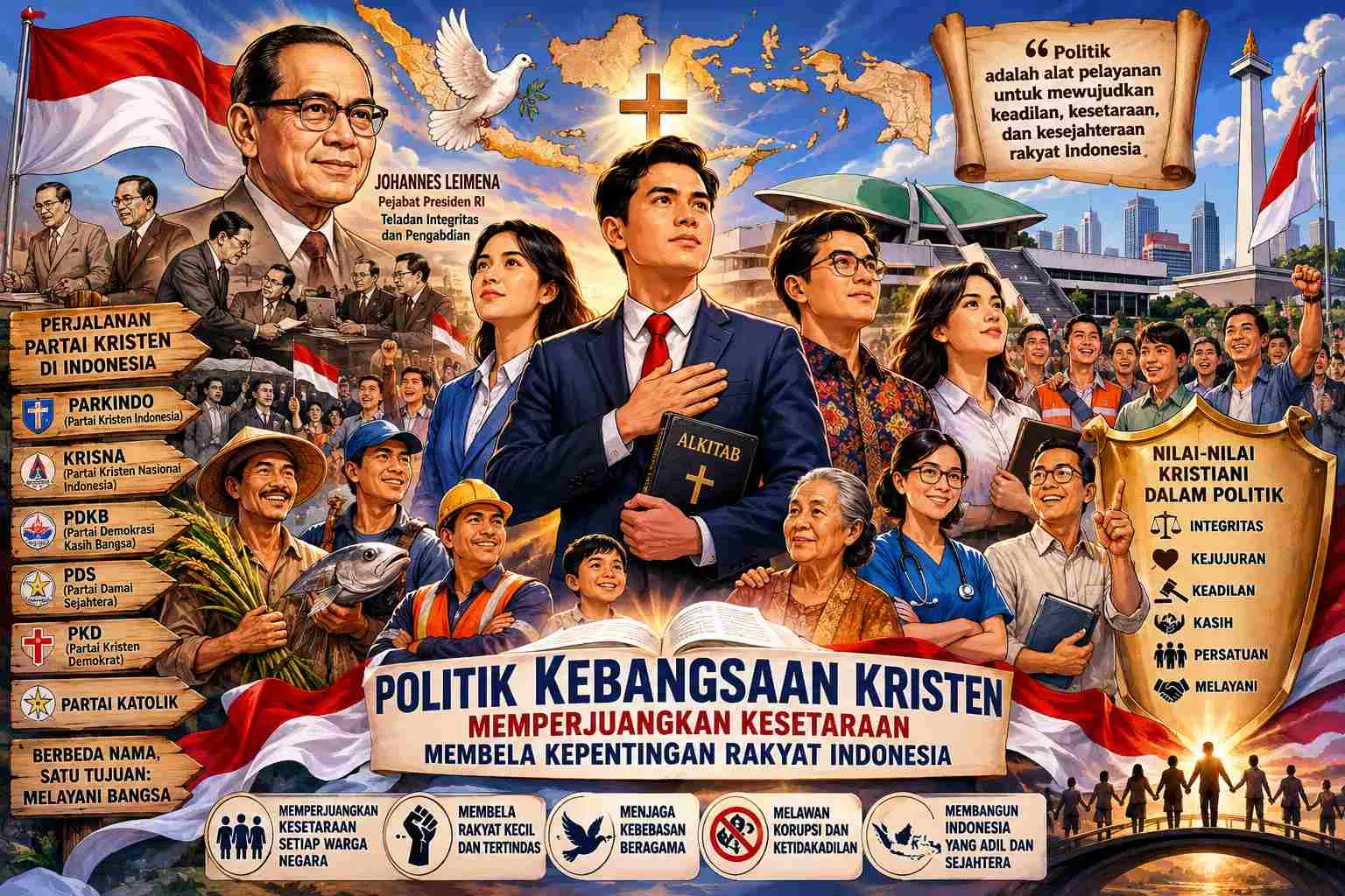 Politik Kebangsaan Kristen: Belajar dari Sejarah, Menyalakan Harapan untuk Indonesia