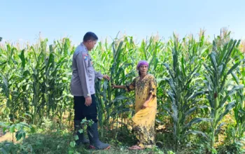 Polisi Sambangi Petani di Jrebeng Wetan, Dukung Program Ketahanan Pangan