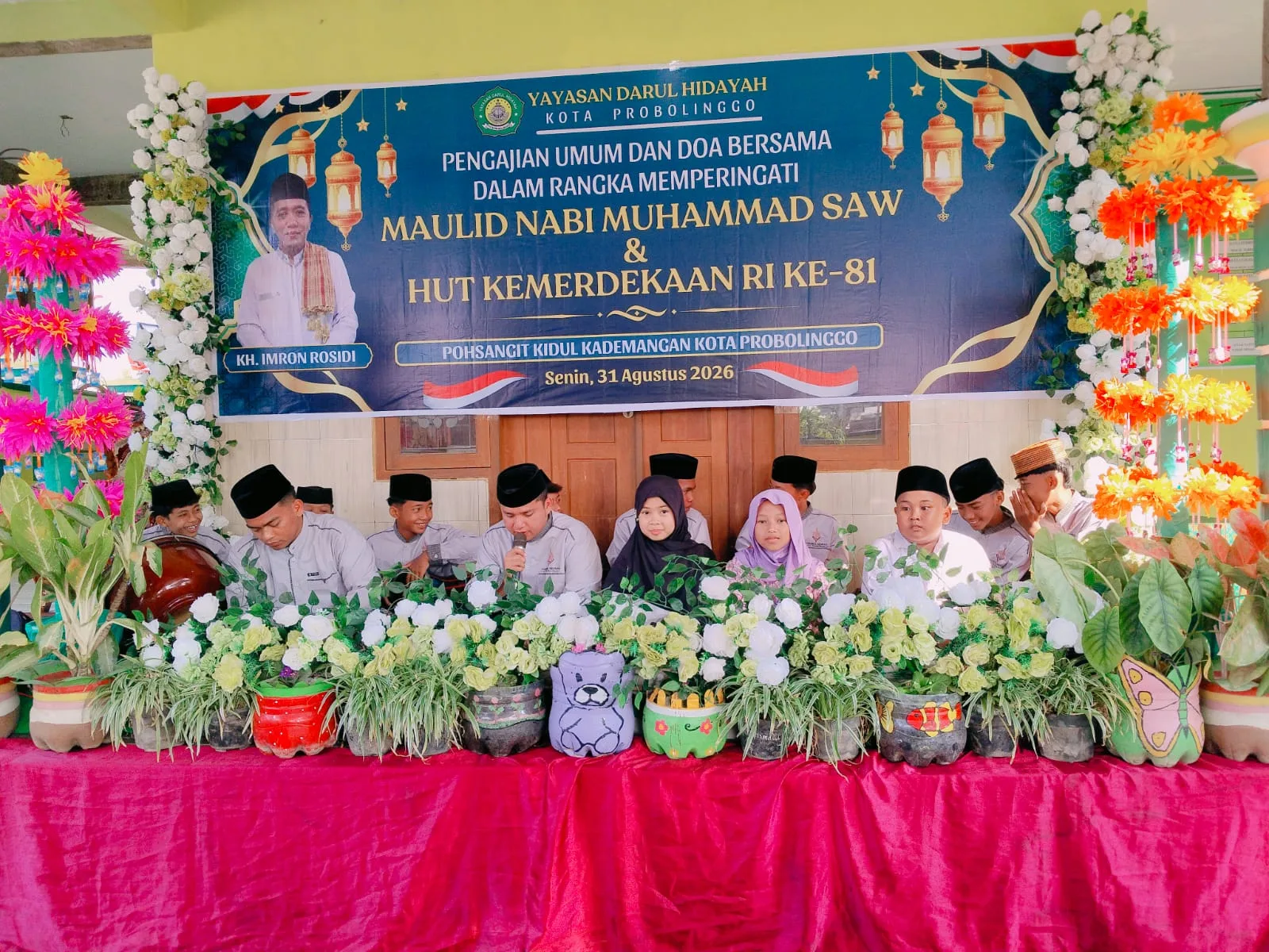 Kapolsek Kademangan Hadiri Maulid Nabi di Yayasan Darul Hidayah, Diikuti 300 Peserta