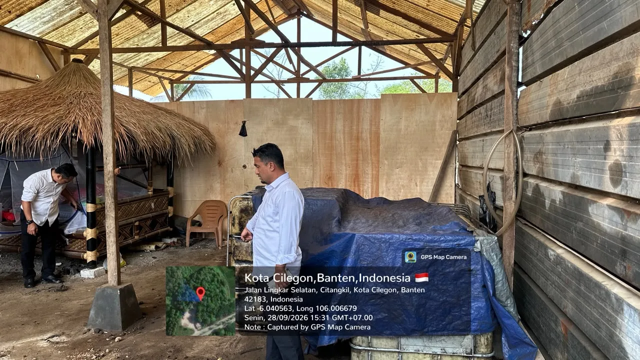 Lokasi Diduga Penyimpanan BBM Dicek, Polda Banten Temukan Drum dan Jerigen Kosong