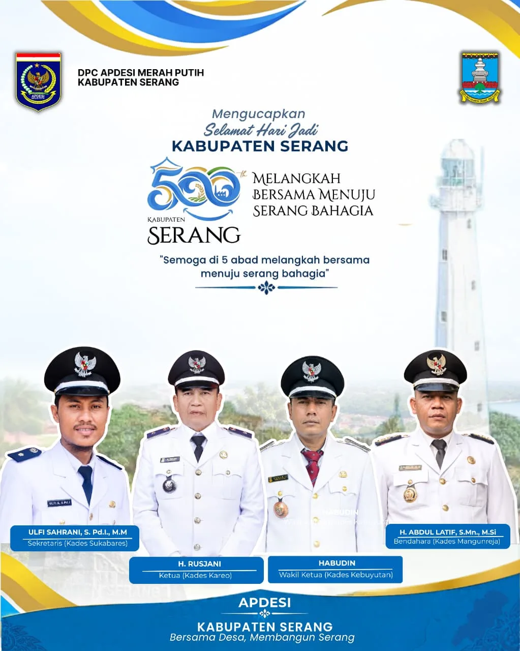 Ketua APDESI Serang Bersama Seluruh Kades Kompak Dukung Program dan Gagasan Bupati Serang