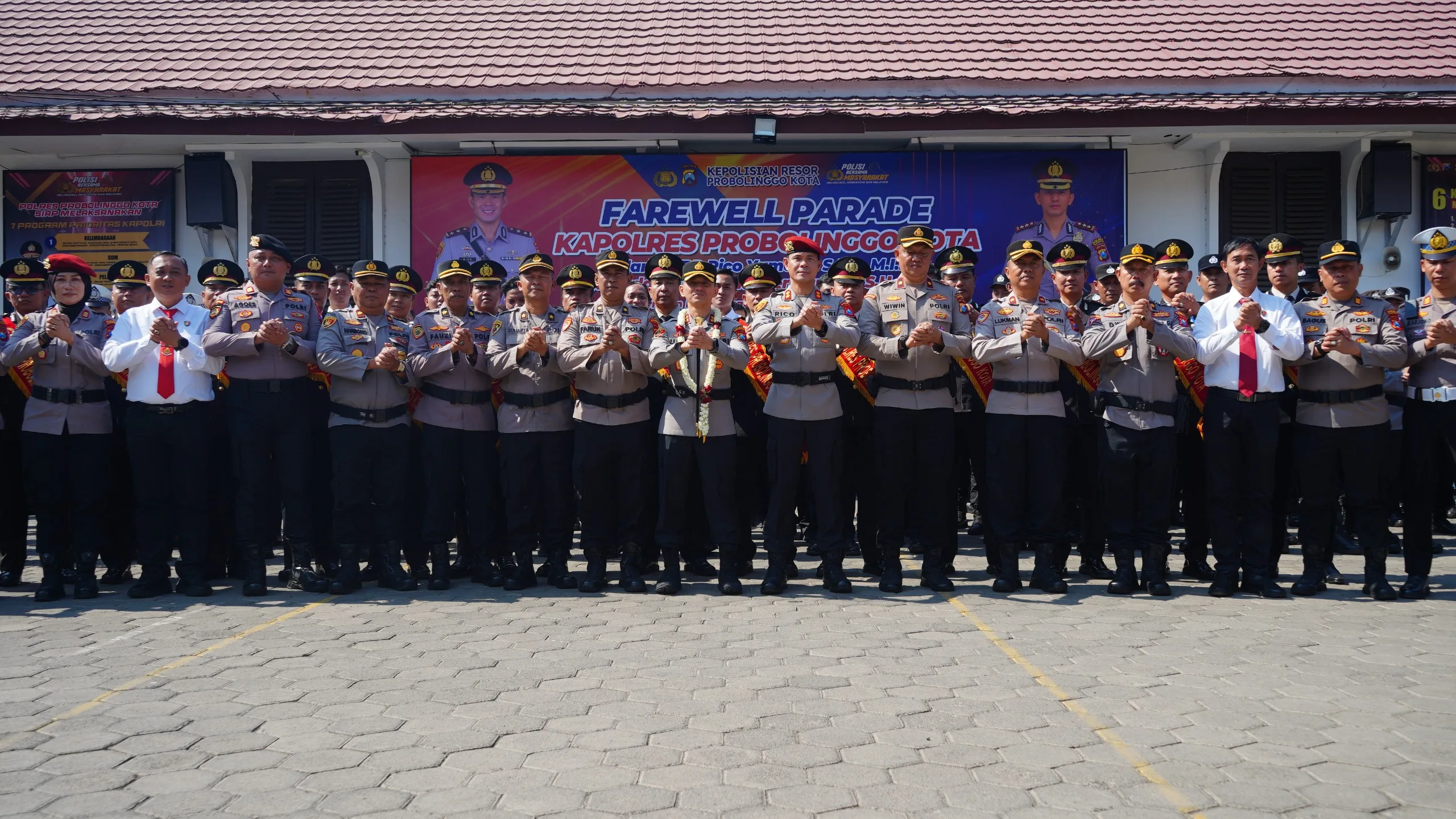 Resmi Jabat Kapolres Probolinggo Kota, AKBP Lucky Usung Slogan Polisi Bersama Masyarakat